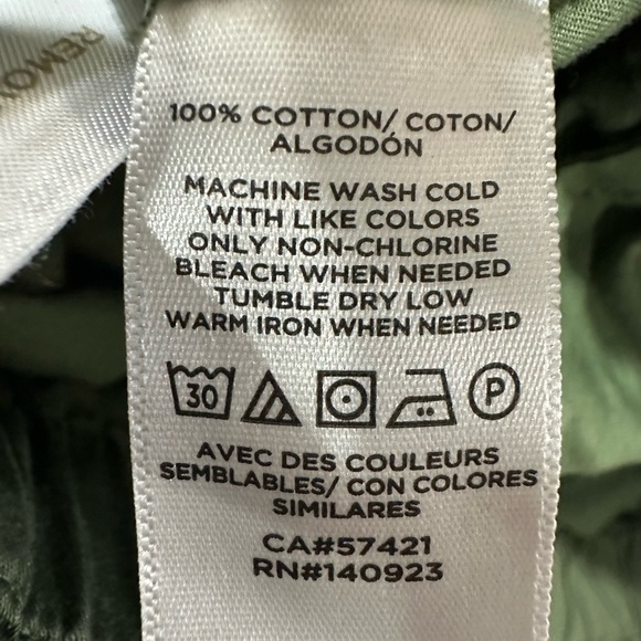 LOFT Green Relaxed Fit Cotton Blend Medium - Picture 6 of 6